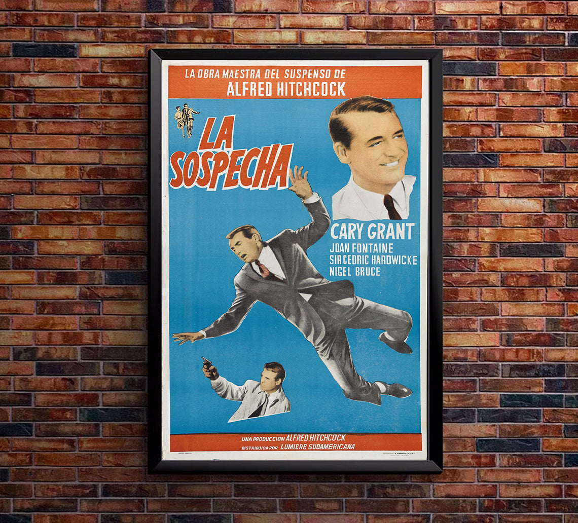 Suspicion 1941 - Hitchcock - Argentina - Classic Movie Poster