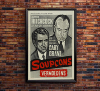 Suspicion 1941 - Hitchcock - Belgium - Classic Movie Poster