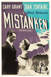 Suspicion 1941 - Hitchcock - Denmark - Classic Movie Poster