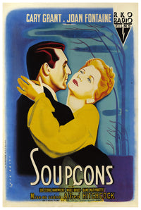 Suspicion 1941 - Hitchcock - France - Classic Movie Poster