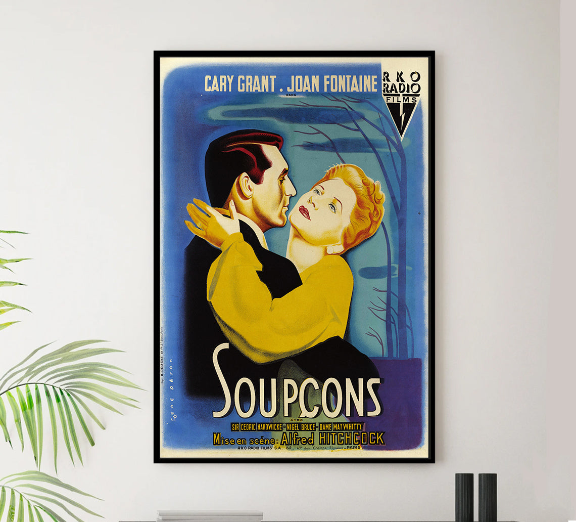 Suspicion 1941 - Hitchcock - France - Classic Movie Poster