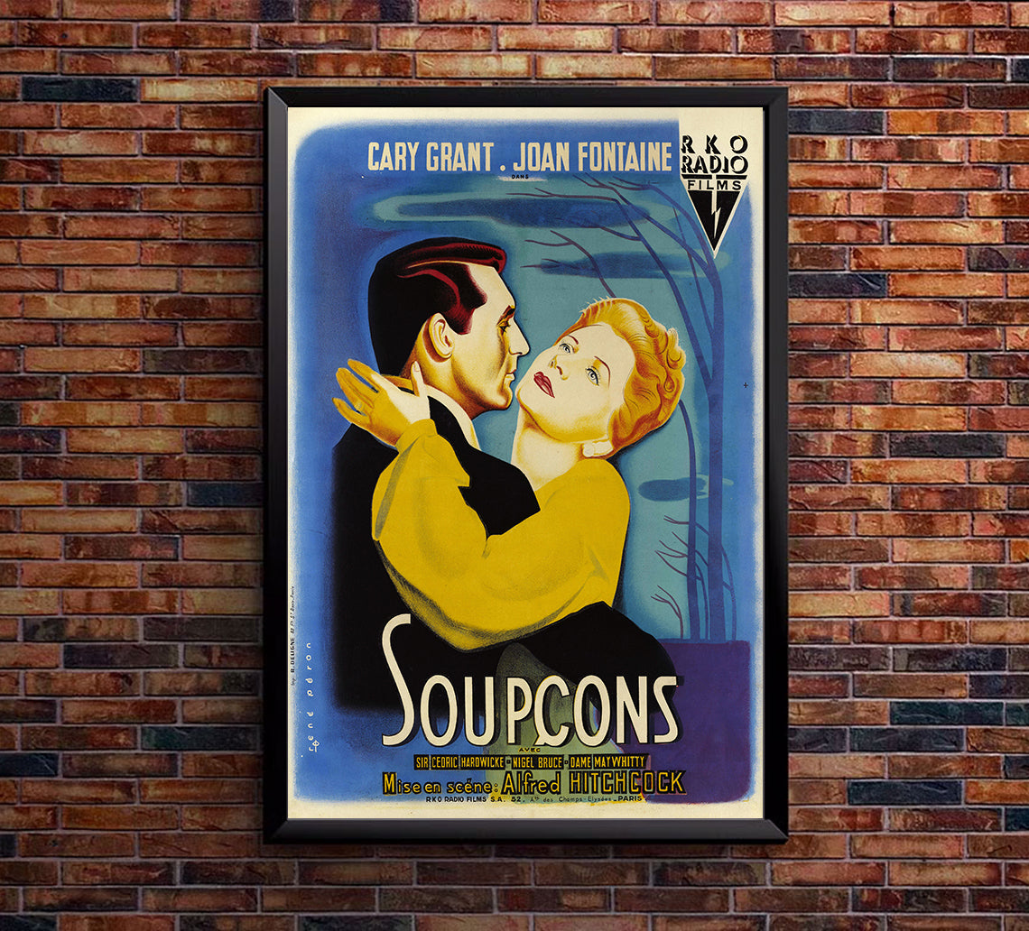 Suspicion 1941 - Hitchcock - France - Classic Movie Poster