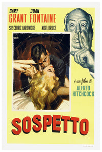 Suspicion 1941 - Hitchcock - Italy (2) - Classic Movie Poster