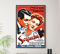 Suspicion 1941 - Hitchcock - Spain (2) - Classic Movie Poster