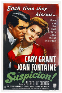 Suspicion 1941 - Hitchcock - US (2) - Classic Movie Poster