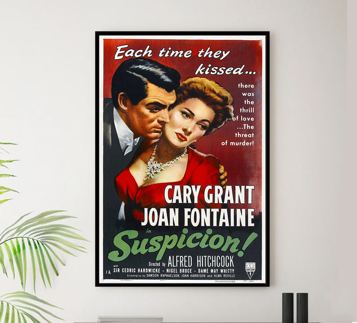 Suspicion 1941 - Hitchcock - US (2) - Classic Movie Poster