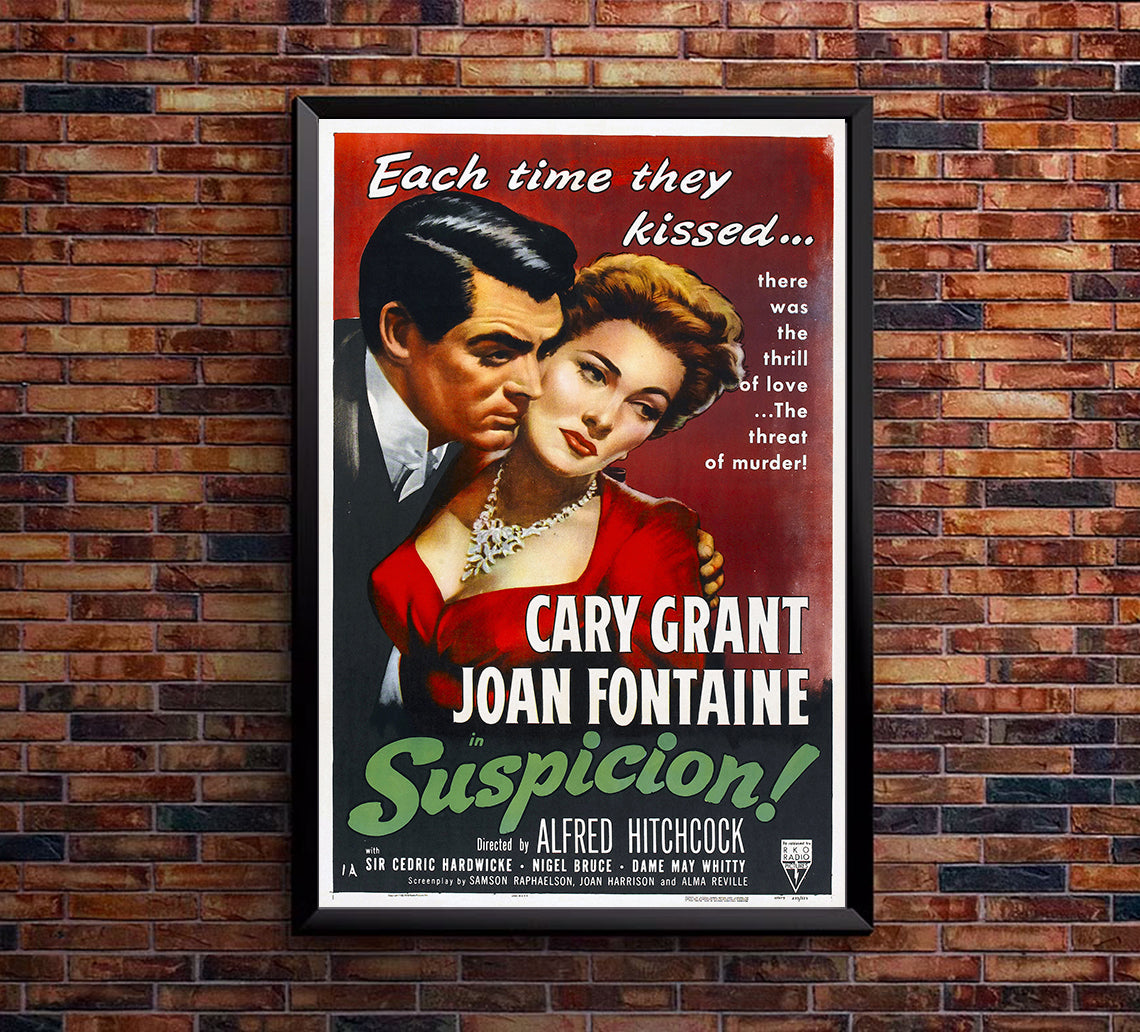 Suspicion 1941 - Hitchcock - US (2) - Classic Movie Poster