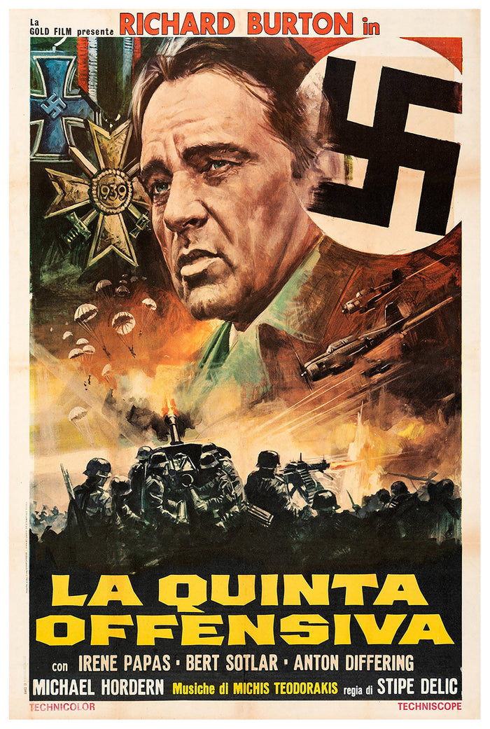 Sutjeska 1973 - Richard Burton - Italy - Classic Movie Poster