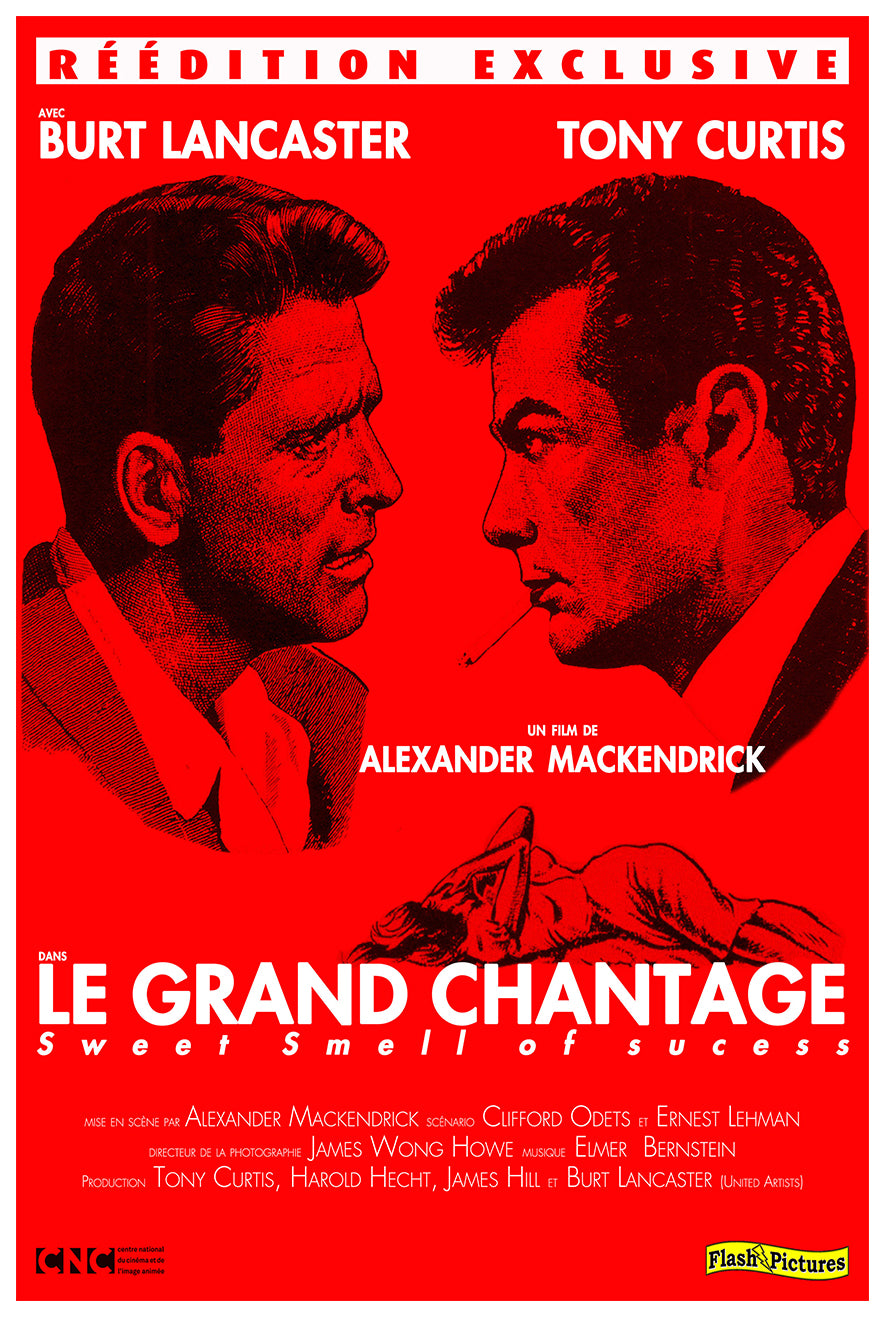 Sweet Smell of Success 1957 - Burt Lancaster - France - Classic Movie Poster