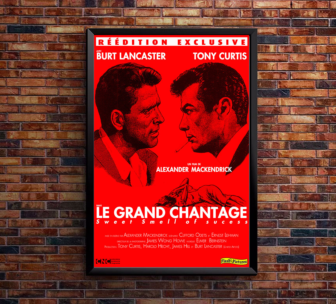 Sweet Smell of Success 1957 - Burt Lancaster - France - Classic Movie Poster
