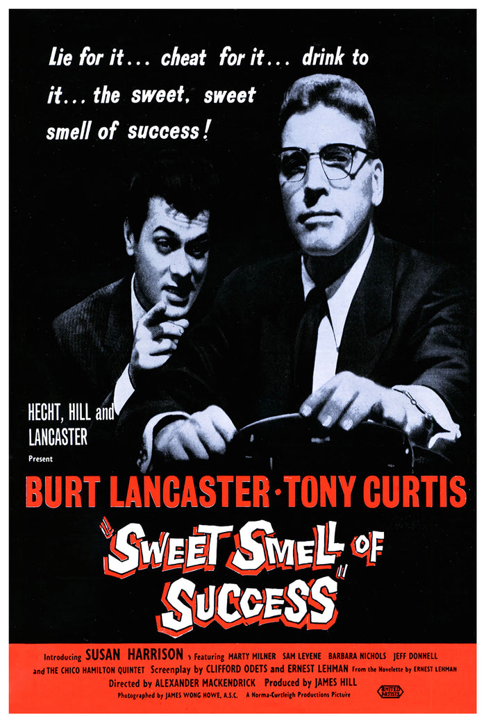 Sweet Smell of Success 1957 - Burt Lancaster - US (2) - Classic Movie Poster