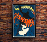 Swing Time 1936 - Fred Astaire - Denmark - Classic Movie Poster