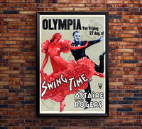 Swing Time 1936 - Fred Astaire - Netherlands - Classic Movie Poster
