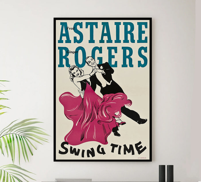 Swing Time 1936 - Fred Astaire - US (2) - Classic Movie Poster