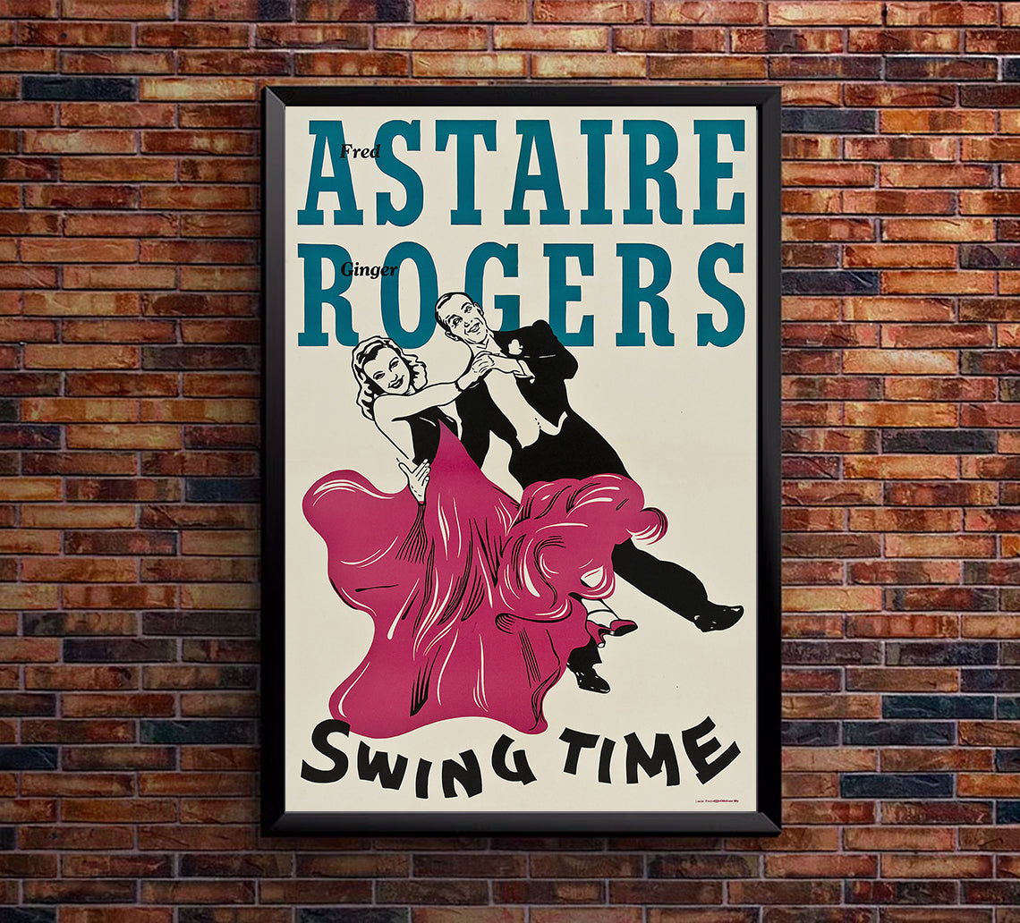 Swing Time 1936 - Fred Astaire - US (2) - Classic Movie Poster