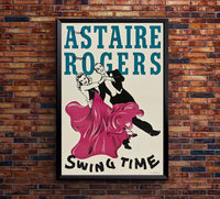 Swing Time 1936 - Fred Astaire - US (2) - Classic Movie Poster