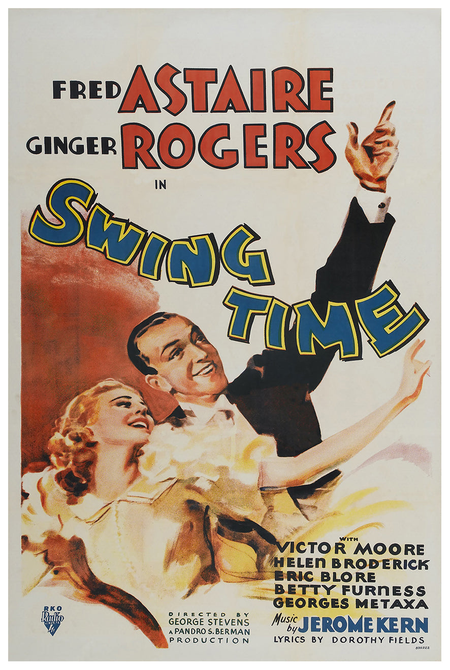 Swing Time 1936 - Fred Astaire - US (3) - Classic Movie Poster