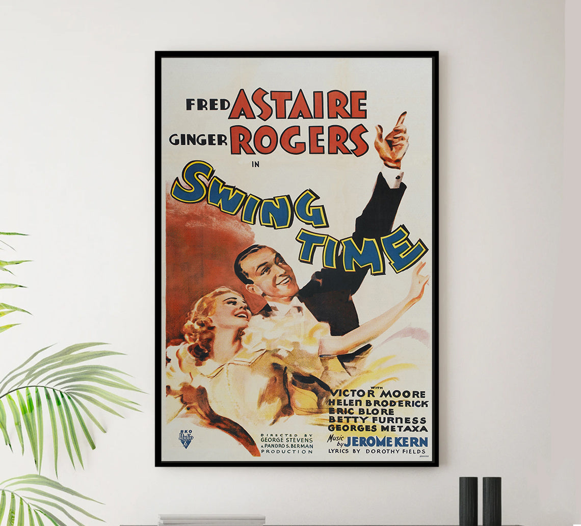 Swing Time 1936 - Fred Astaire - US (3) - Classic Movie Poster