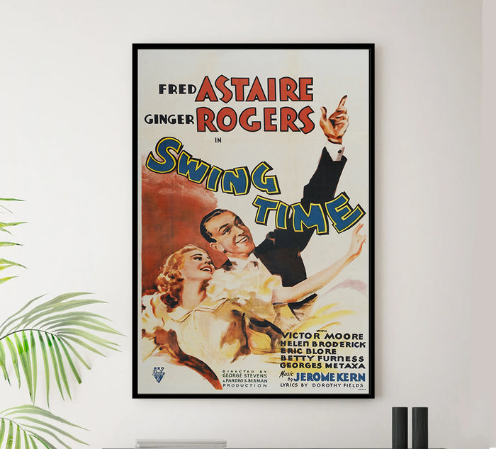 Swing Time 1936 - Fred Astaire - US (3) - Classic Movie Poster