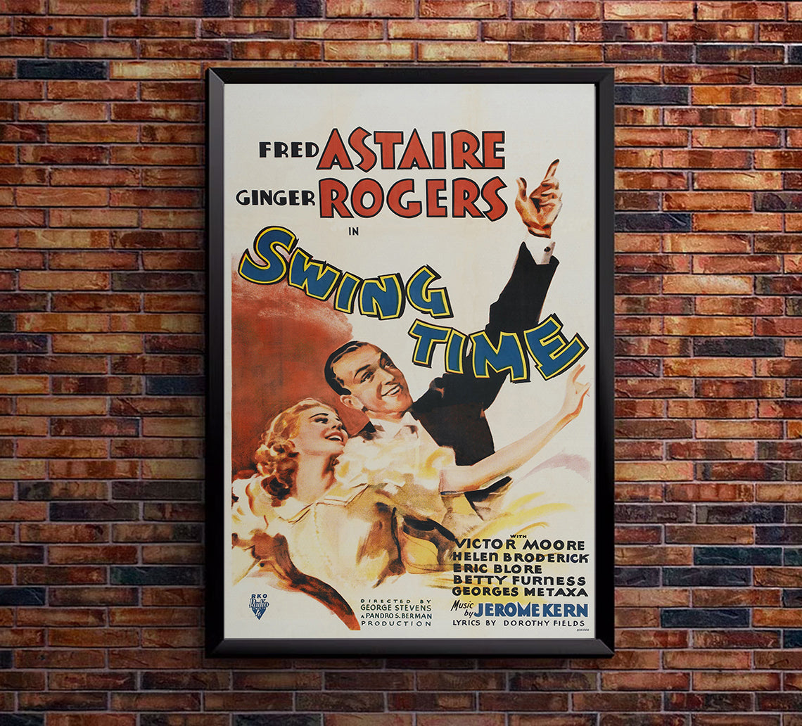Swing Time 1936 - Fred Astaire - US (3) - Classic Movie Poster