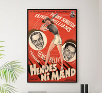 Take Me Out to the Ball Game 1949 - Esther Williams - Denmark - Classic Movie Poster