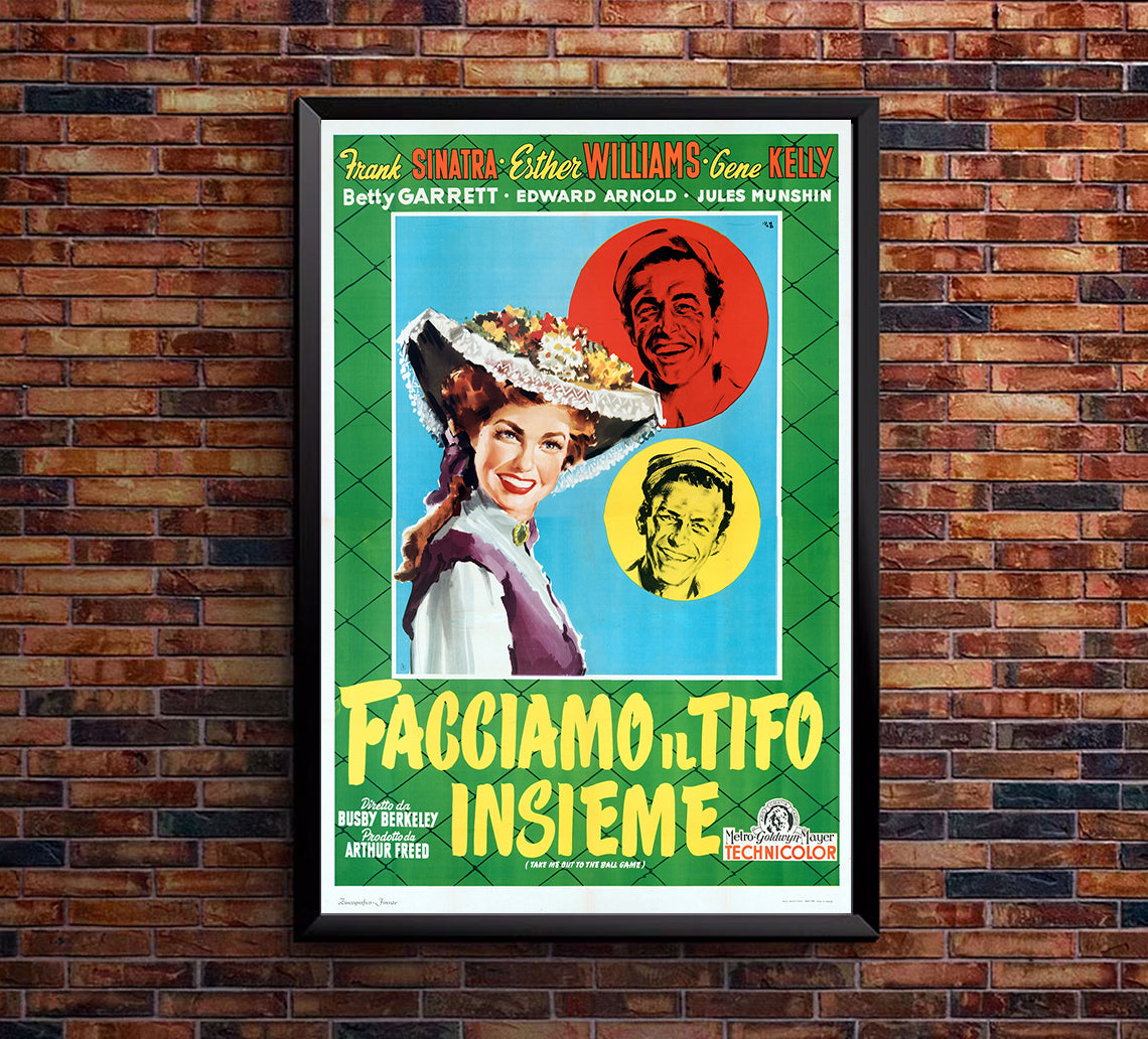 Take Me Out to the Ball Game 1949 - Esther Williams - Italy - Classic Movie Poster