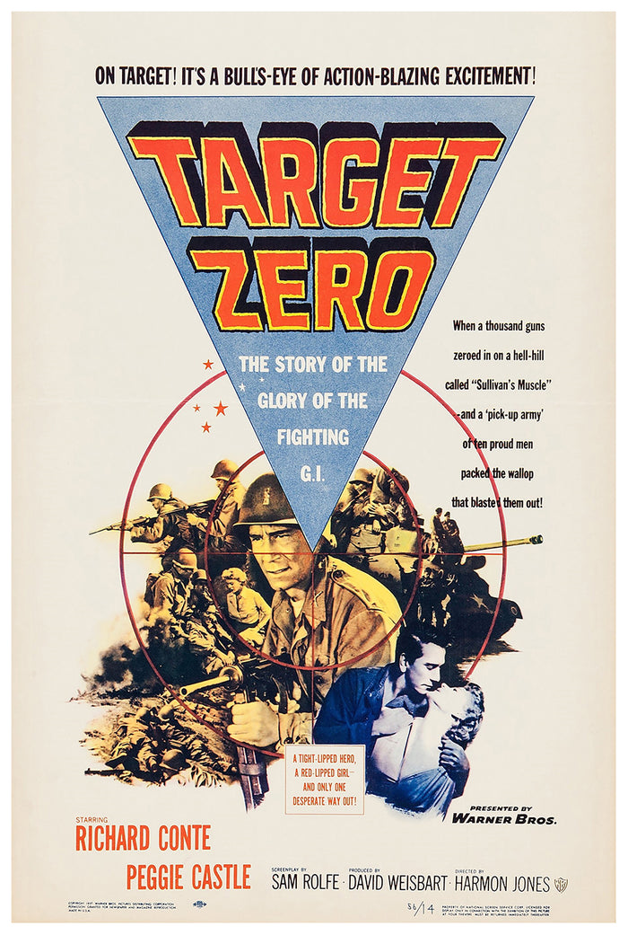 Target Zero 1955 - Charles Bronson - US - Classic Movie Poster