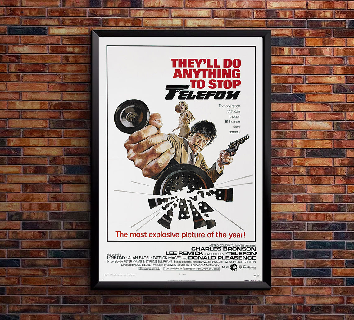Telefon 1977 - Charles Bronson - US - Classic Movie Poster