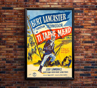 Ten Tall Men 1951 - Burt Lancaster - Denmark - Classic Movie Poster
