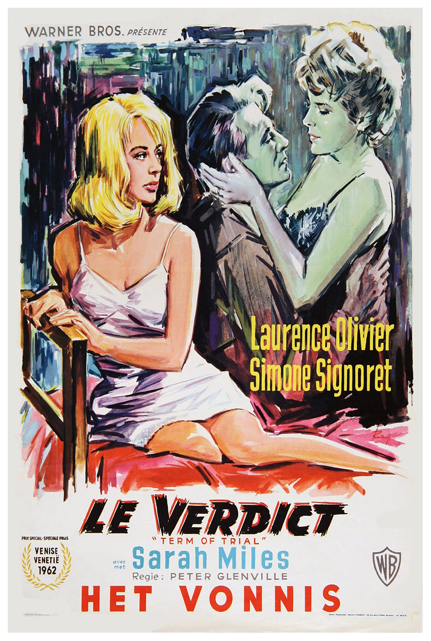 Term of Trial 1962 - James Cagney - Belgium - Classic Movie Poster