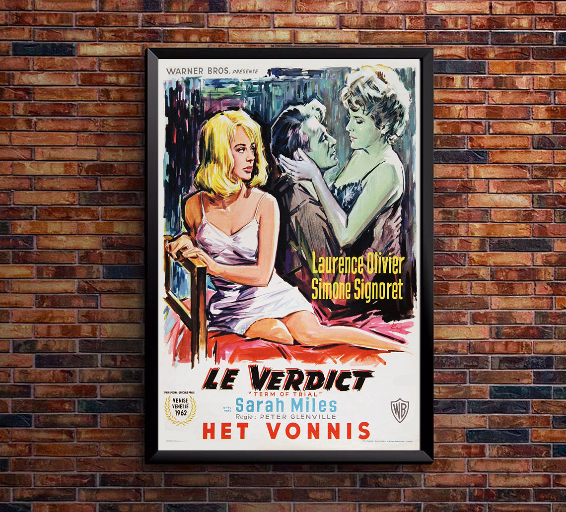 Term of Trial 1962 - James Cagney - Belgium - Classic Movie Poster