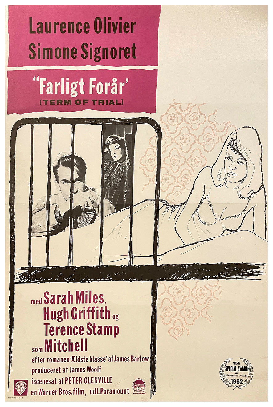 Term of Trial 1962 - James Cagney - Denmark - Classic Movie Poster