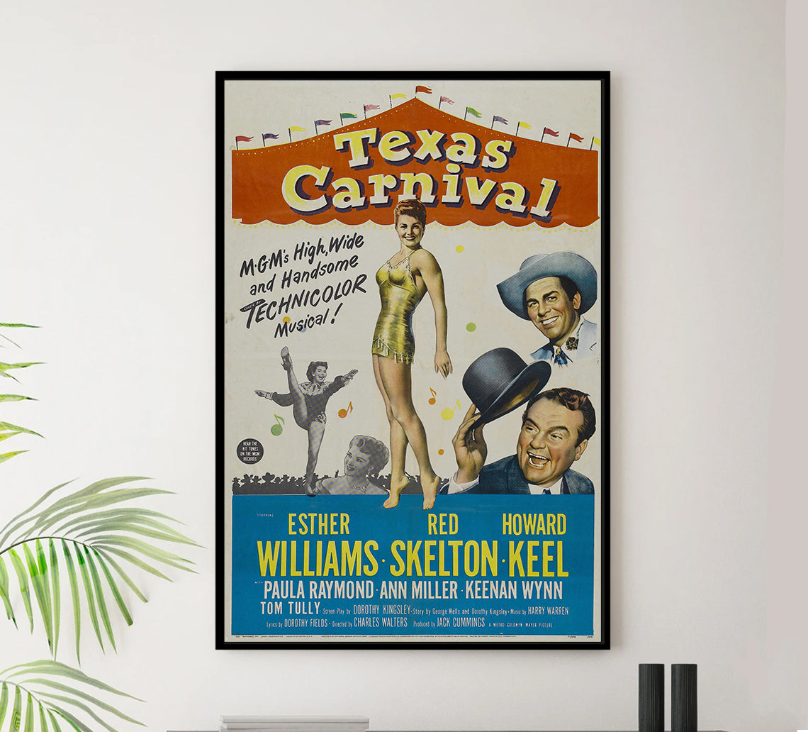 Texas Carnival 1951 - Esther Williams - US - Classic Movie Poster