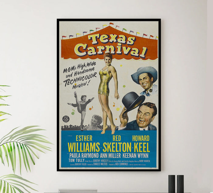 Texas Carnival 1951 - Esther Williams - US - Classic Movie Poster