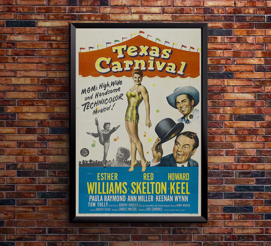 Texas Carnival 1951 - Esther Williams - US - Classic Movie Poster