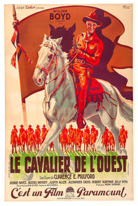 Texas Trail 1937 - French - William Boyd - Classic Western Movie Poster
