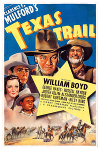 Texas Trail 1937 - William Boyd - Classic Western Movie Poster