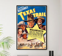Texas Trail 1937 - William Boyd - Classic Western Movie Poster