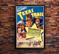 Texas Trail 1937 - William Boyd - Classic Western Movie Poster