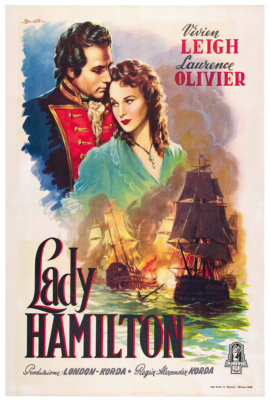 That Hamilton Woman 1941 - Laurence Olivier - Italy - Classic Movie Poster