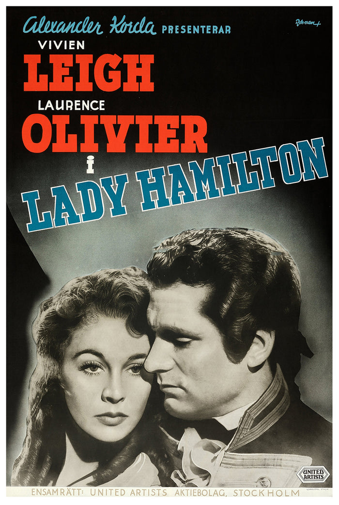 That Hamilton Woman 1941 - Laurence Olivier - Sweden - Classic Movie Poster