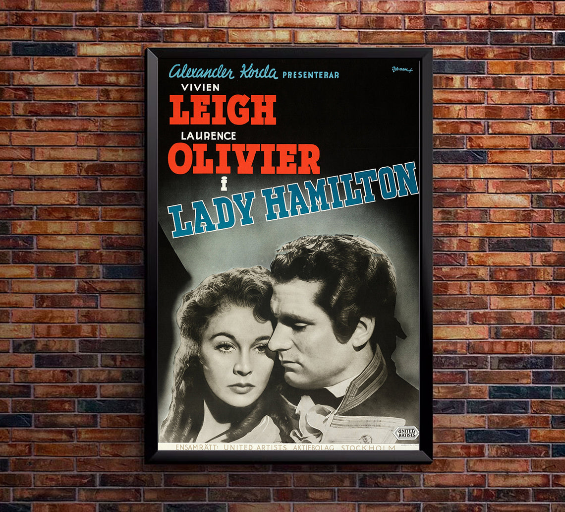 That Hamilton Woman 1941 - Laurence Olivier - Sweden - Classic Movie Poster