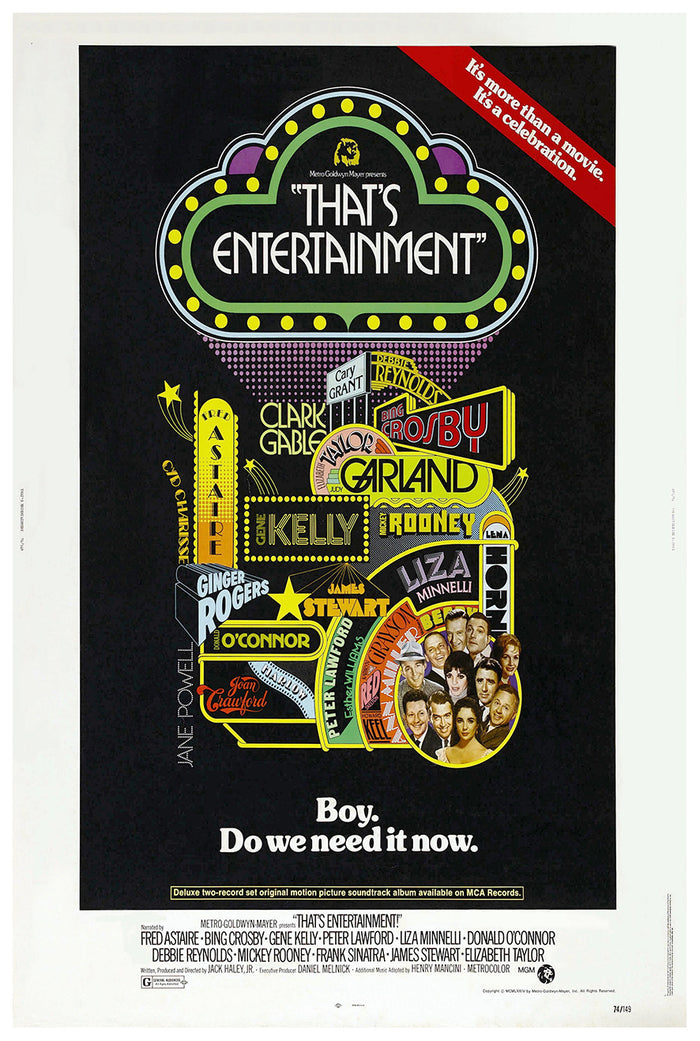 That's Entertainment, 1976 - Fred Astaire - US - Classic Movie Poster