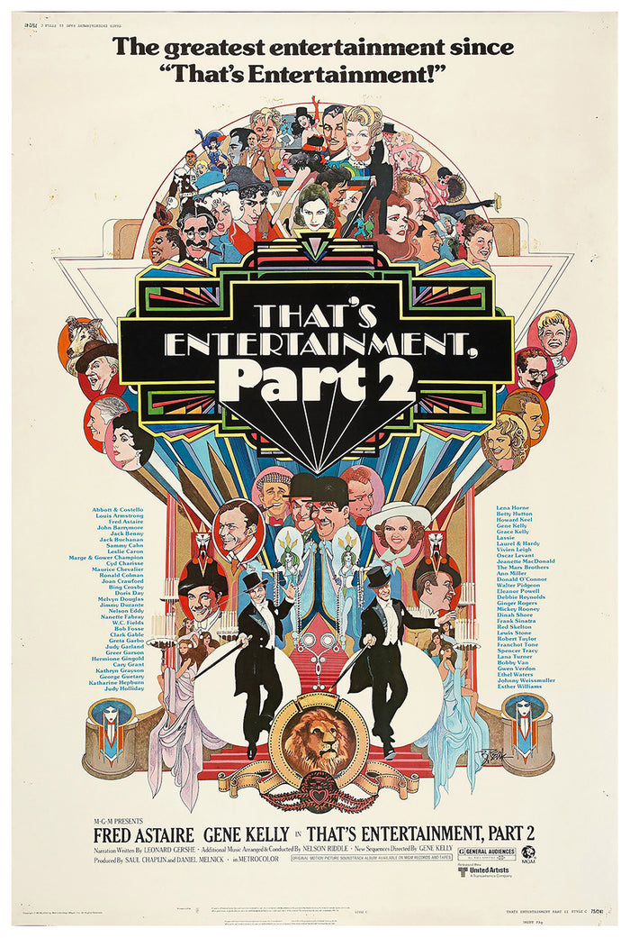 That's Entertainment, Part II 1976 - Fred Astaire - US (2) - Classic Movie Poster