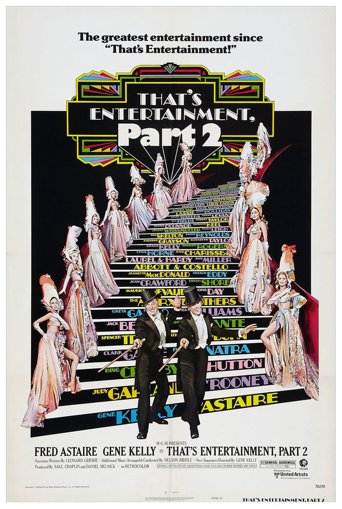 That's Entertainment, Part II 1976 - Fred Astaire - US - Classic Movie Poster