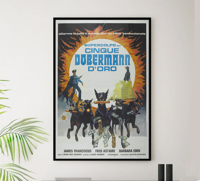 The Amazing Dobermans 1976 - Fred Astaire - Italy (2) - Classic Movie Poster