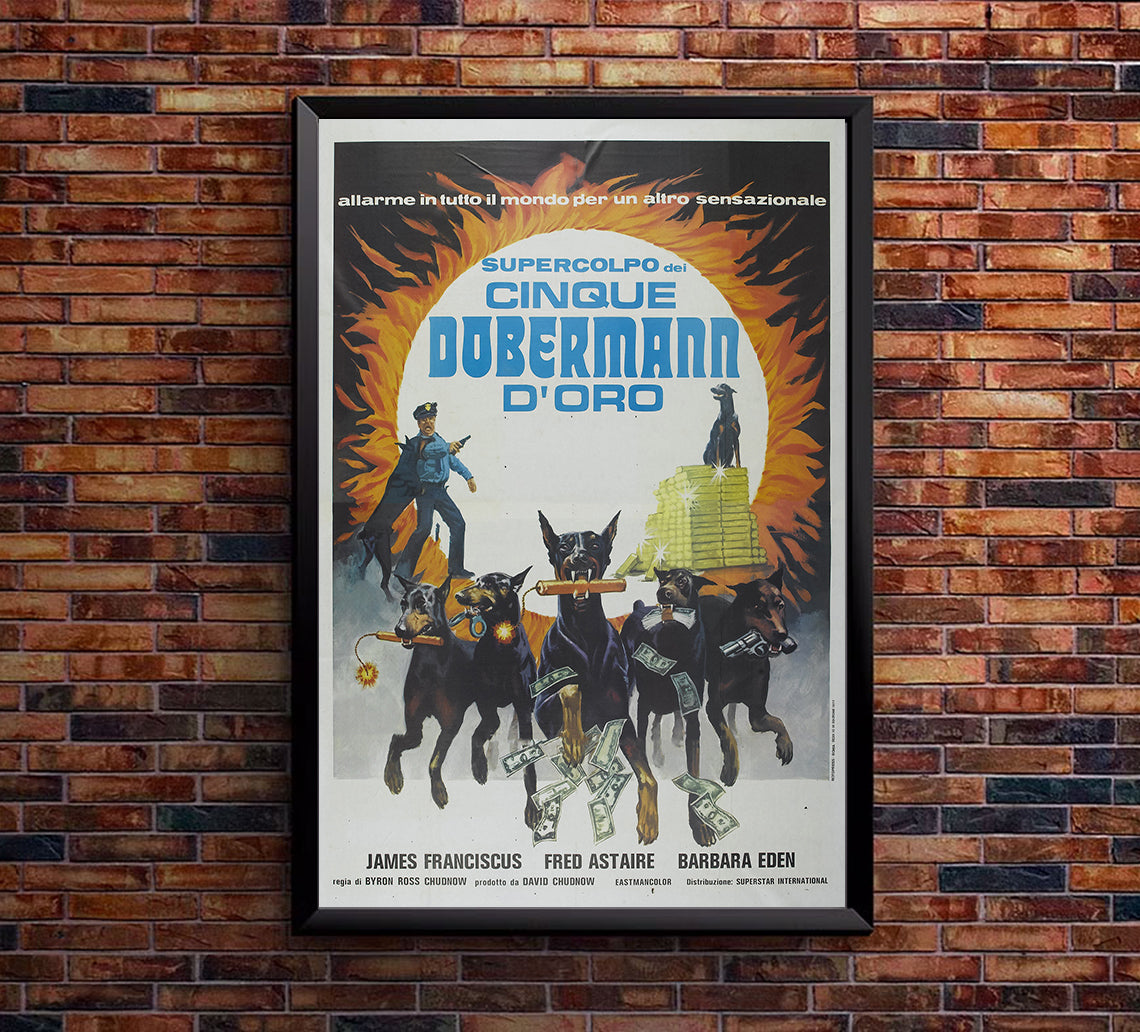 The Amazing Dobermans 1976 - Fred Astaire - Italy (2) - Classic Movie Poster
