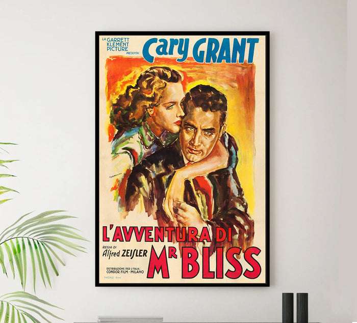 The Amazing Quest of Ernest Bliss 1936 - Cary Grant - Italy - Classic Movie Poster