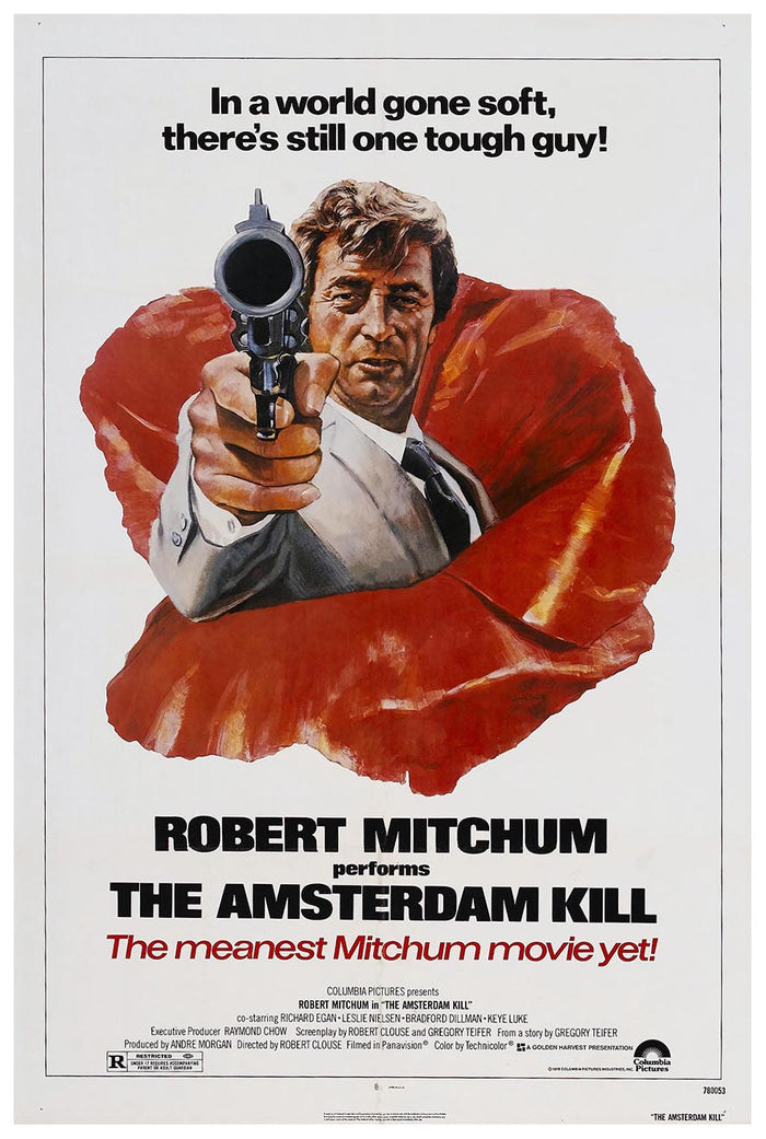 The Amsterdam Kill 1977 - Robert Mitchum - Vintage Classic Movie Poster