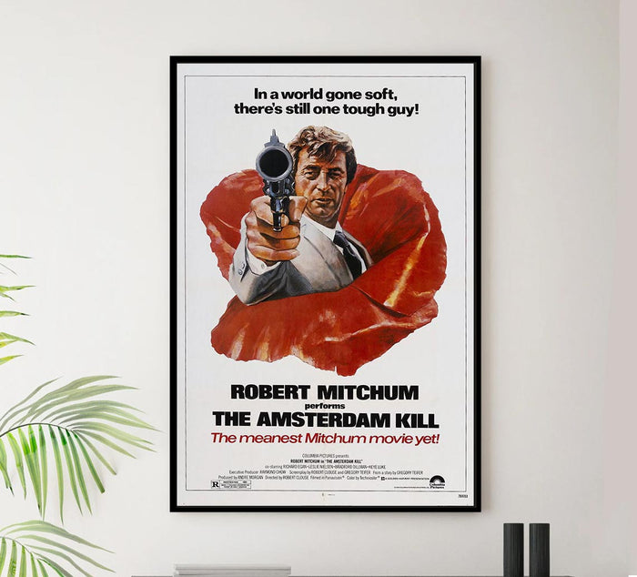The Amsterdam Kill 1977 - Robert Mitchum - Vintage Classic Movie Poster